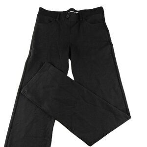 Betabrand Pull-On Straight Leg Pant Women's Size Small Black Ponte Knit